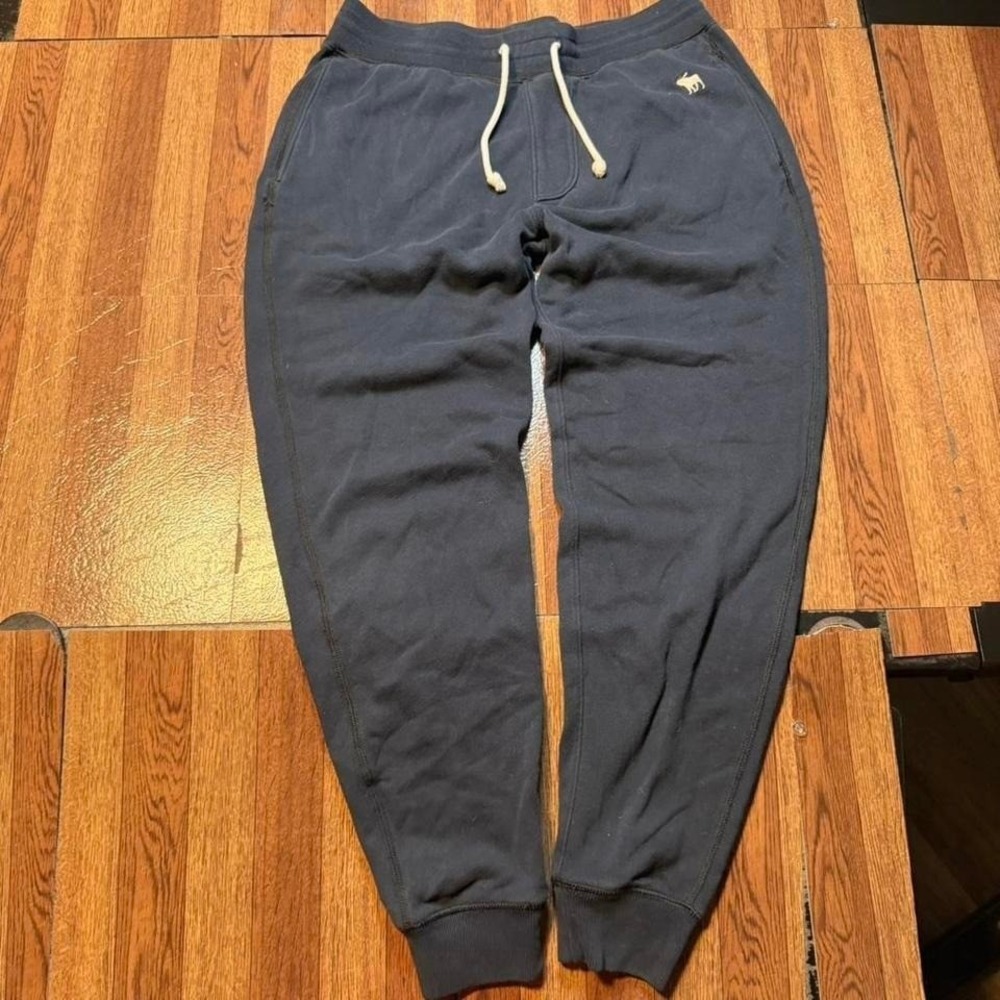 Abercrombie&Fitch Blue A&F Essential Vtg Moose Sweatpants Jogger Medium
